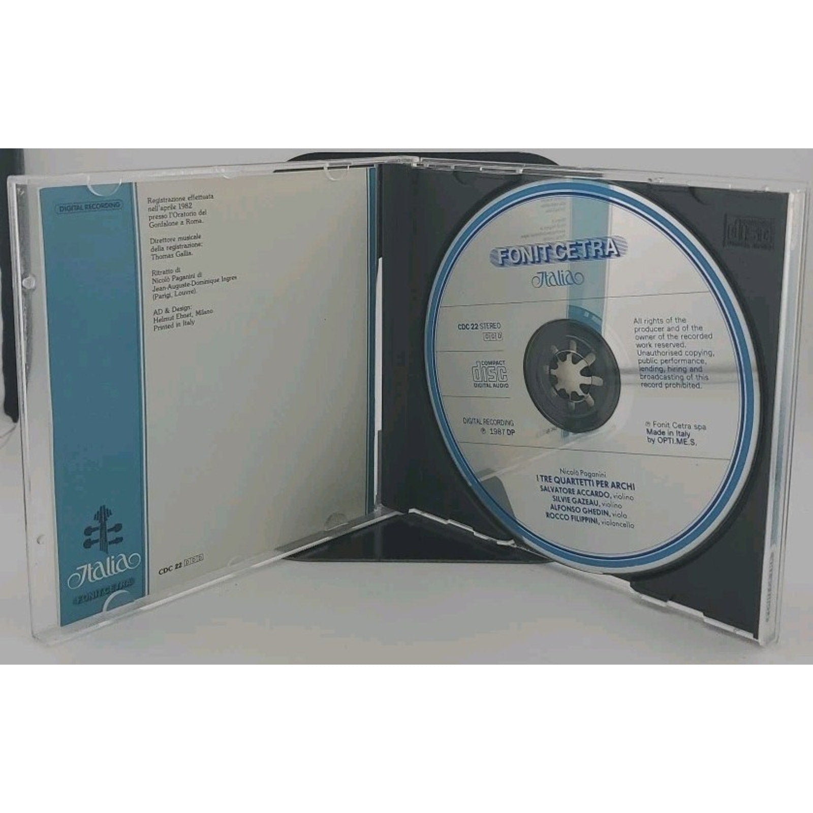 Nicolo Paganini - 1 Tre Quartetti Per Archi CD