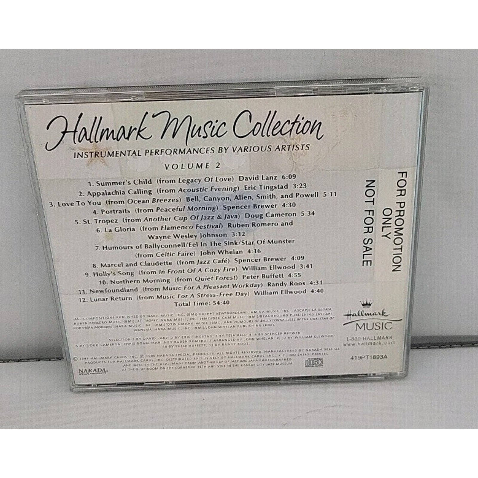Hallmark Music Collection Relaxing Instrumental Music Volume 2 CD