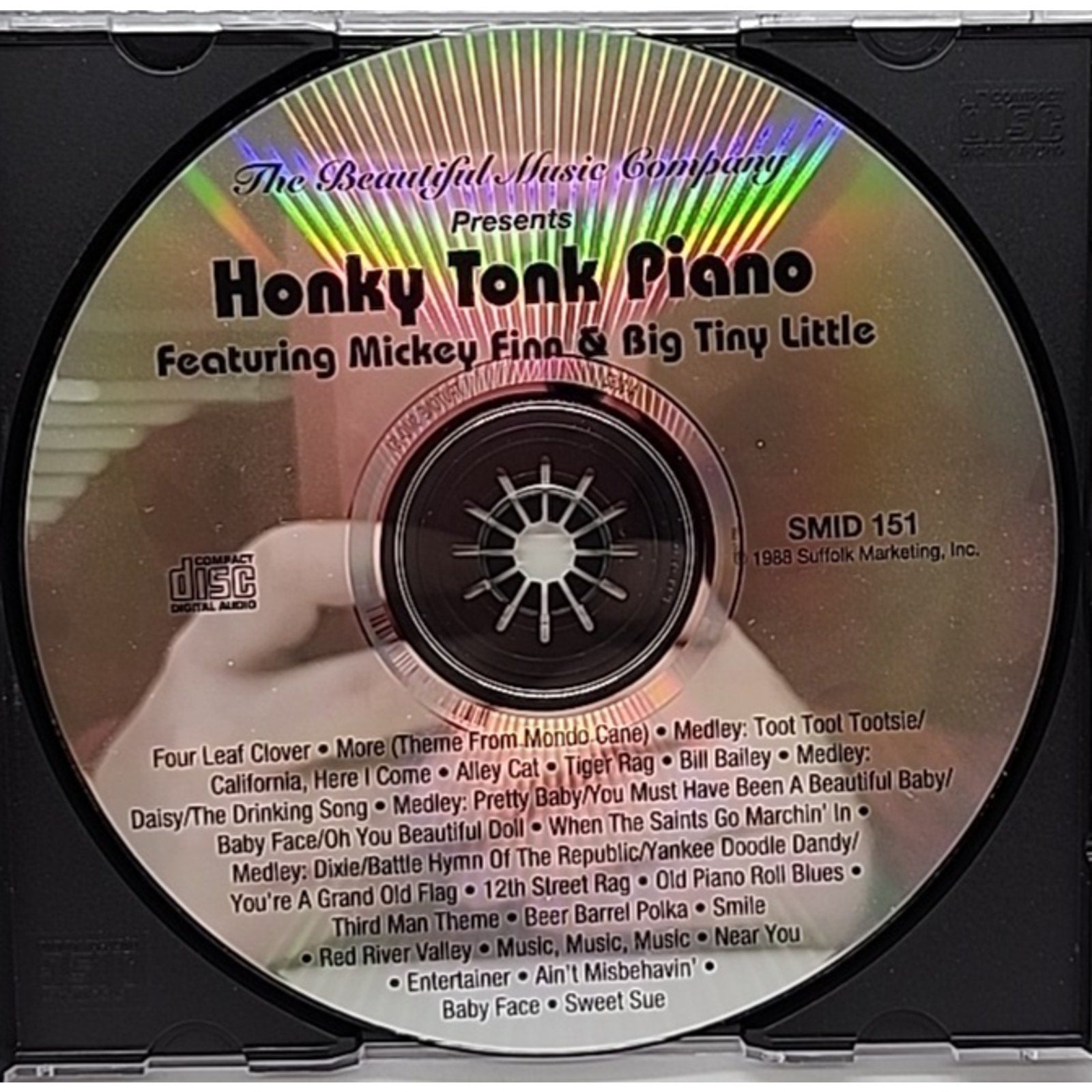 Honky Tonk Piano by Mickey Finn (Piano)/Tiny Little (CD, Oct-1991, GNP/Cresce)