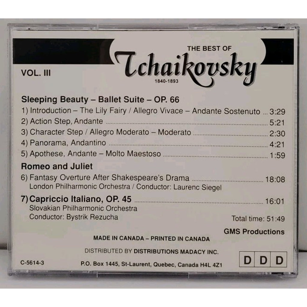 Tchaikovsky - The Best of Tchaikovsky Vol. 3 (CD, 1840-1893)