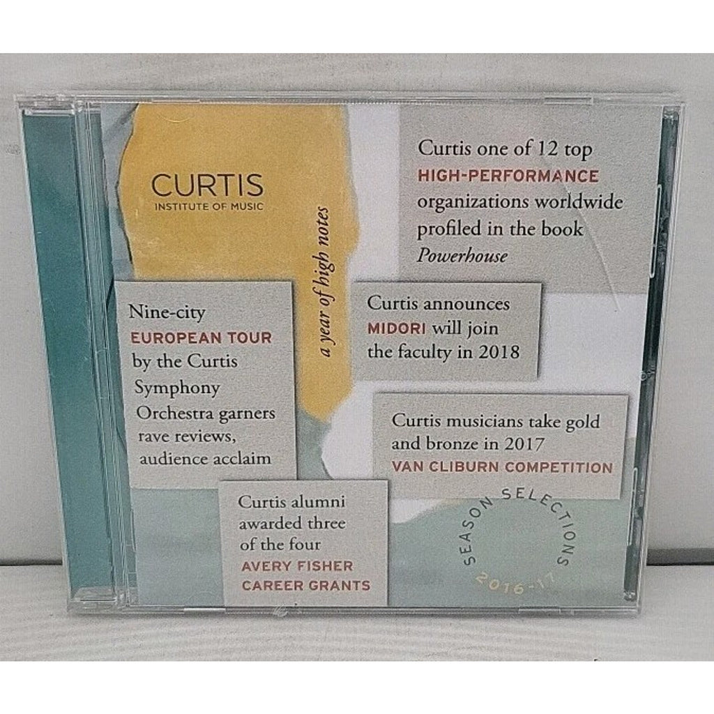Curtis Institute Of Music - 2016-2017 Season Selections CD *Brand New*