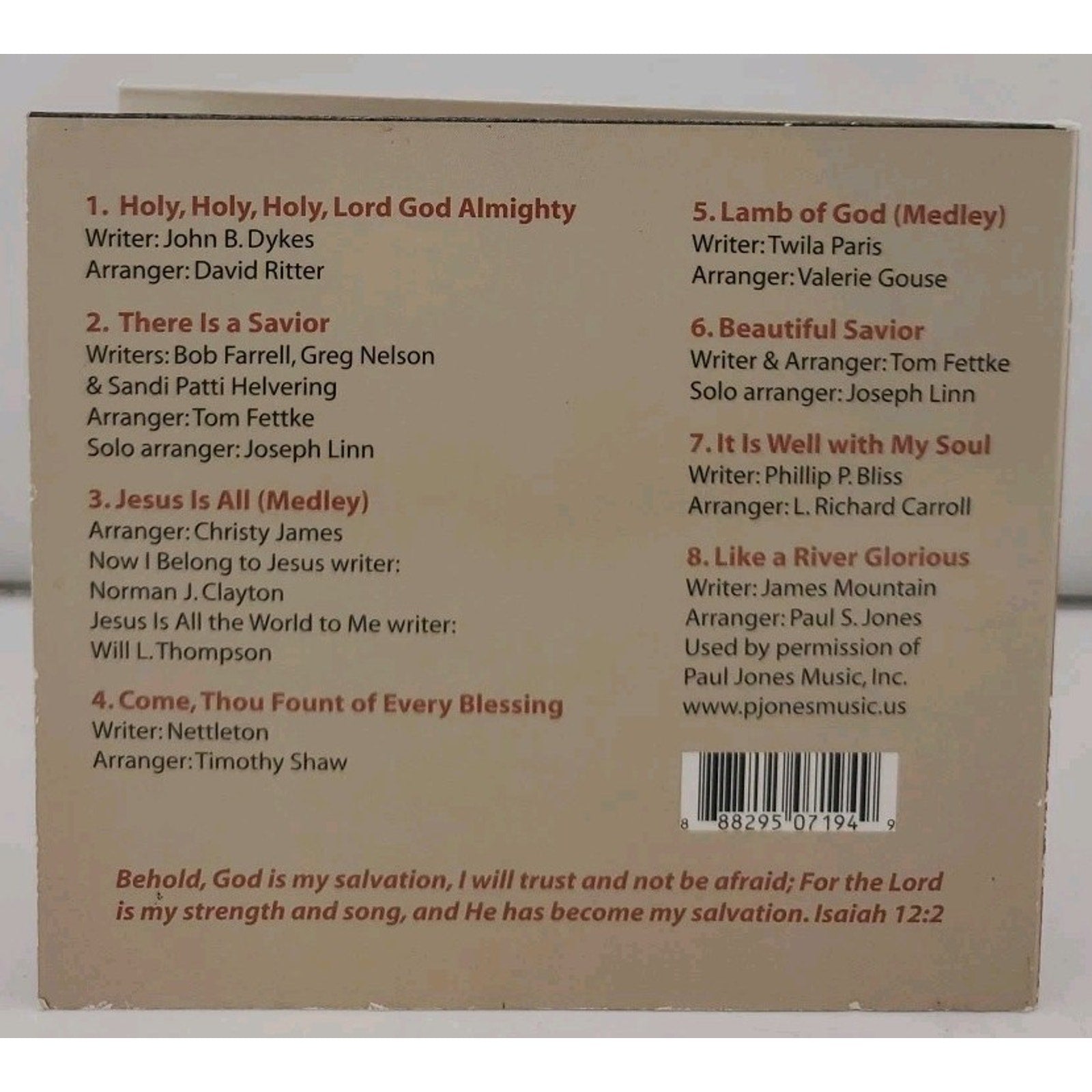Songs Of Salvation For Violin & Piano Ivory & Strings (CD)