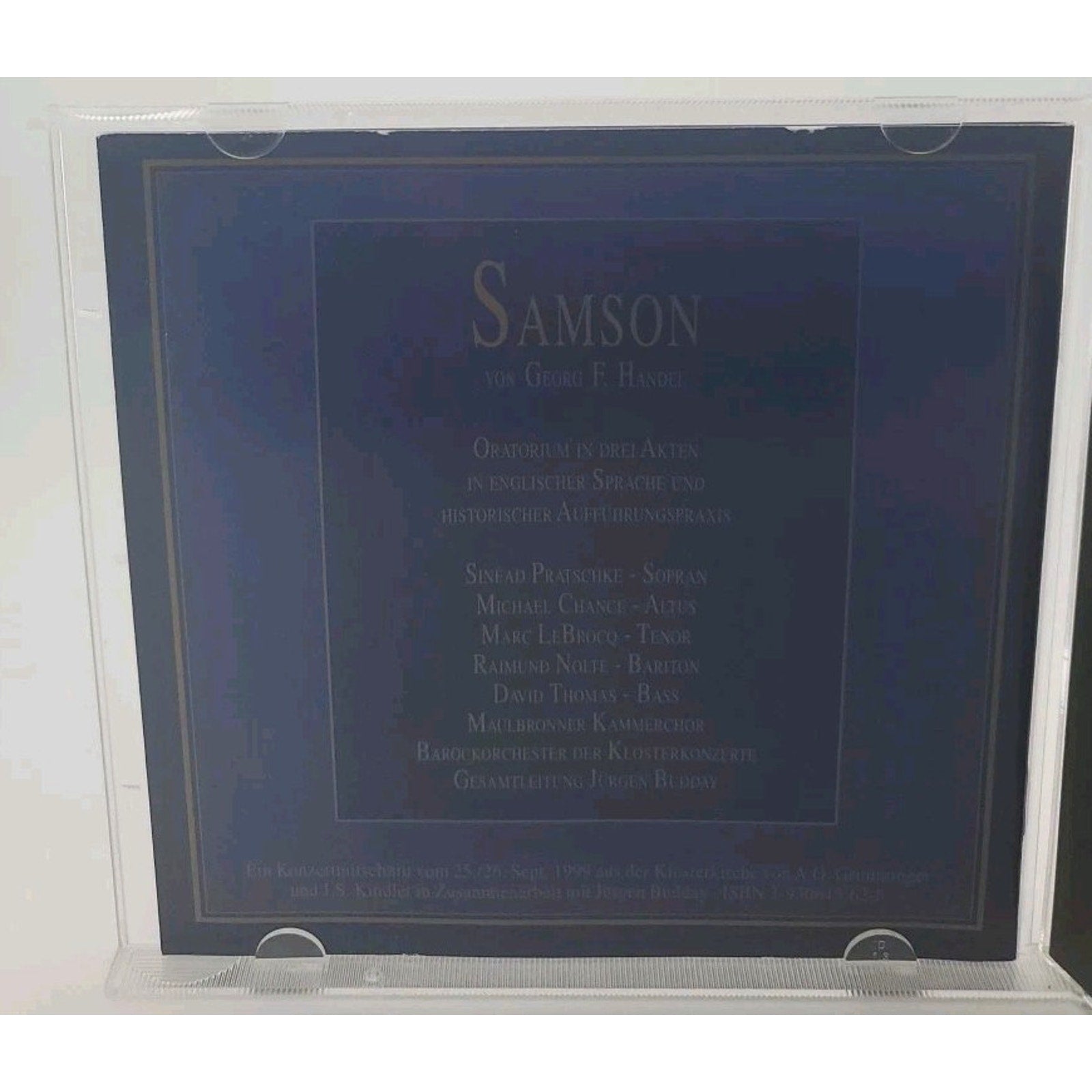 K&K Verlagsanstalt - Georg F. Händel - Samson CD