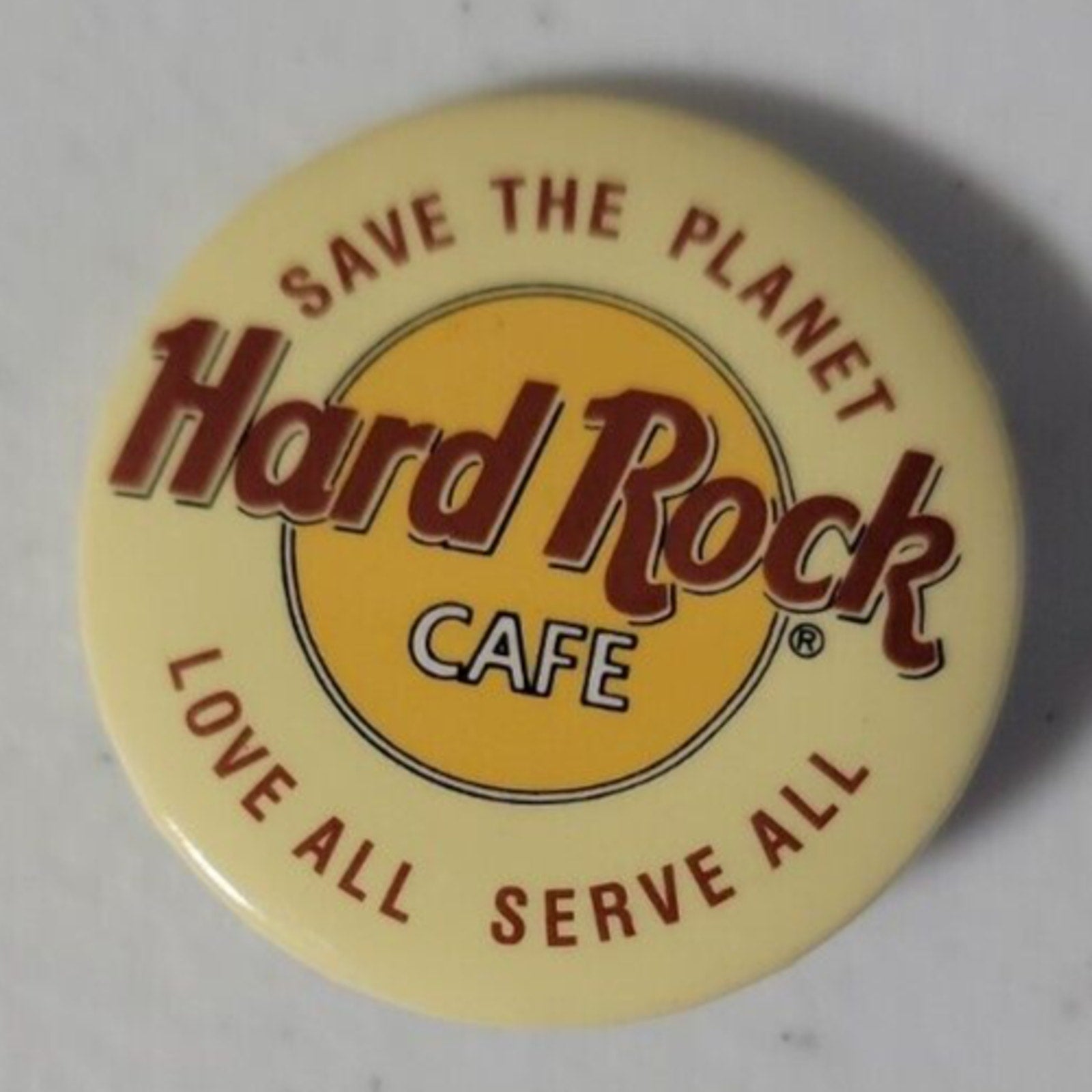 Hard Rock Cafe Save The Planet Love All Serve All (Pin/Button)