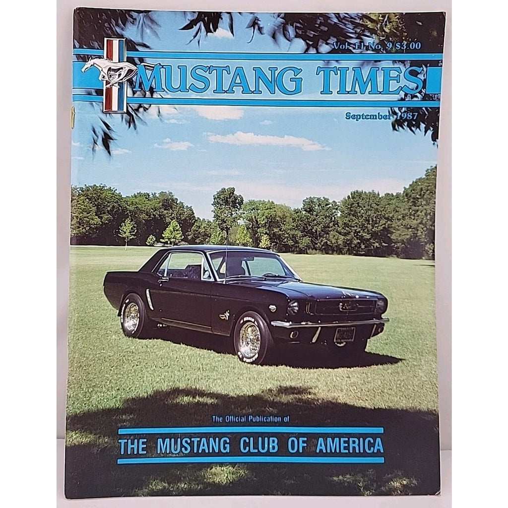 Mustang Times Magazine September 1987 Vol. 11 No. 9