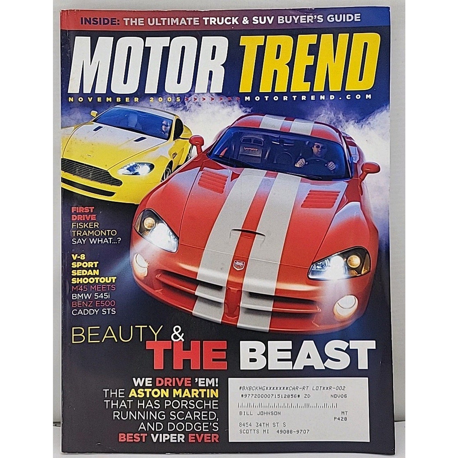 Motor Trend Magazine November 2005