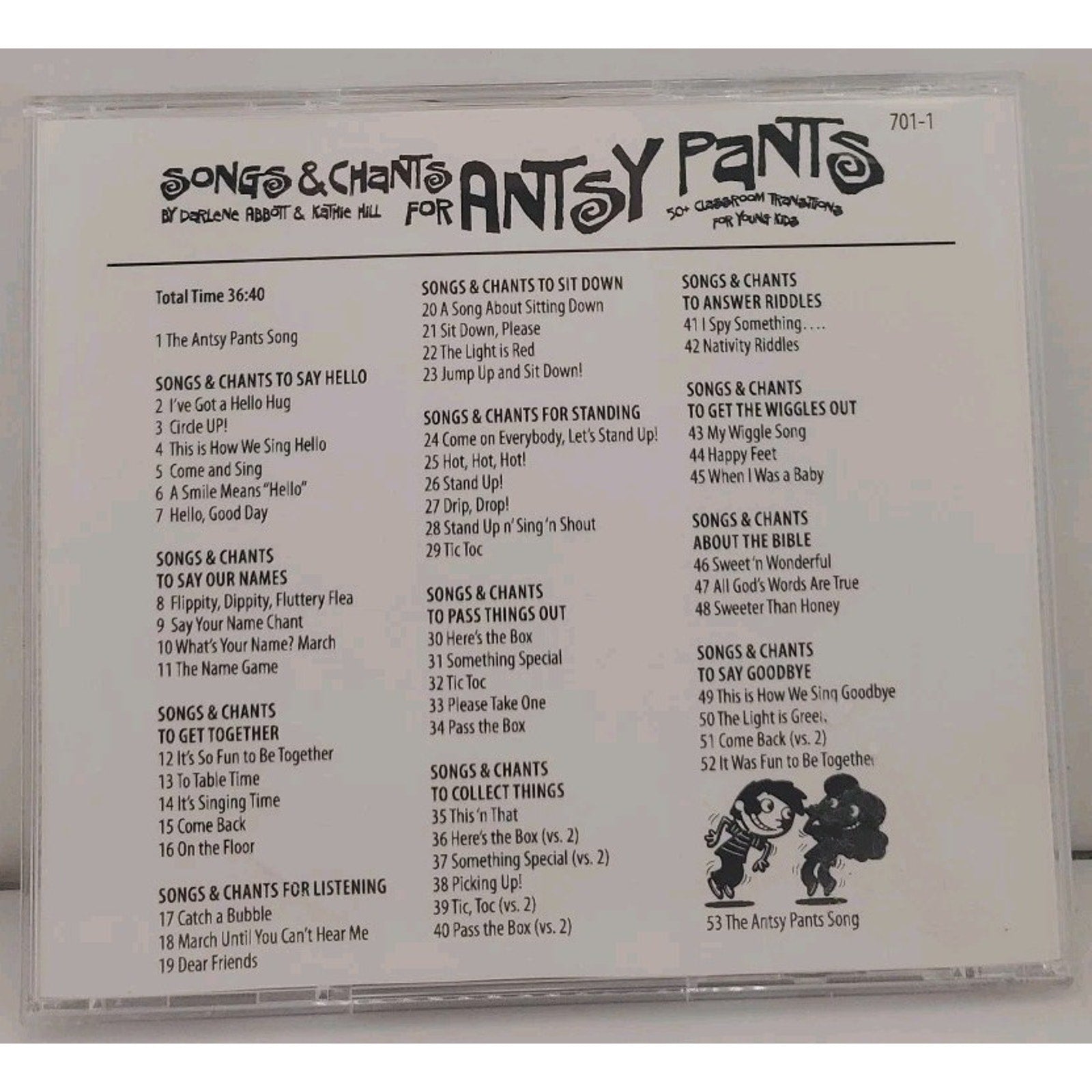 Songs & Chants For Antsy Pants Vol. 1 (CD)