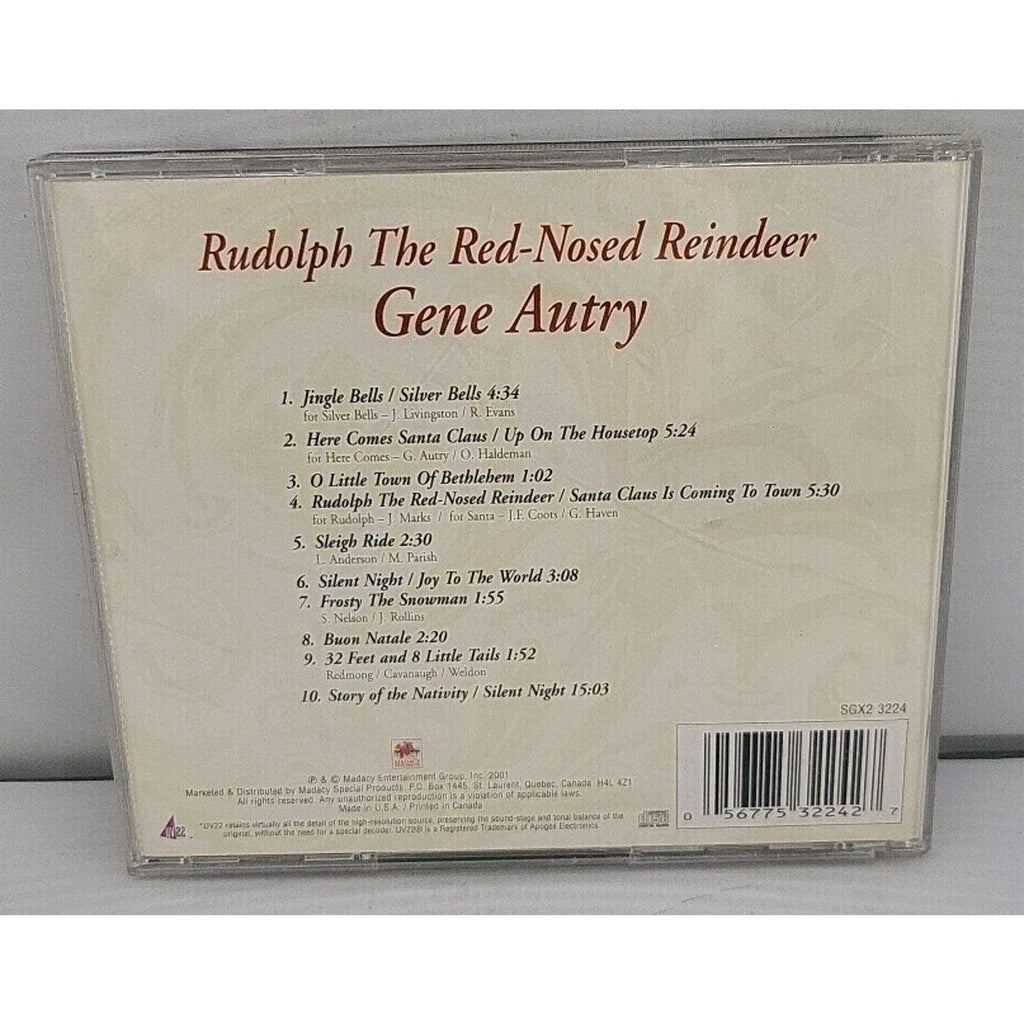 Rudolph the RED Nosed Reindeer by Gene Autry (CD, 2001)