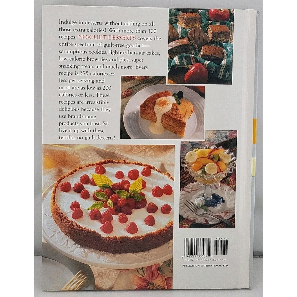 No Guilt Desserts, 200 Calories or Less Recipes, 1998 Hardcover Cookbook