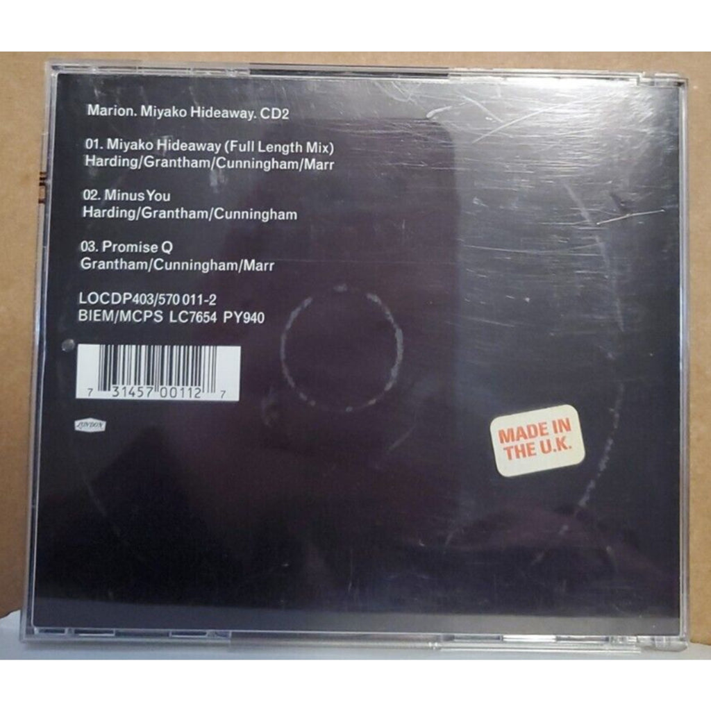Miyako Hideaway [CD2] [Single] by Marion (CD, Feb-1998, London)