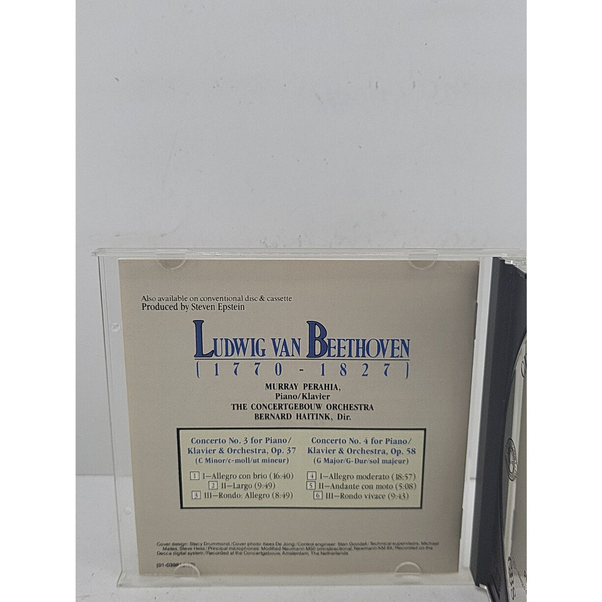 Beethoven Piano Concertos Nos. 3 & 4 CD