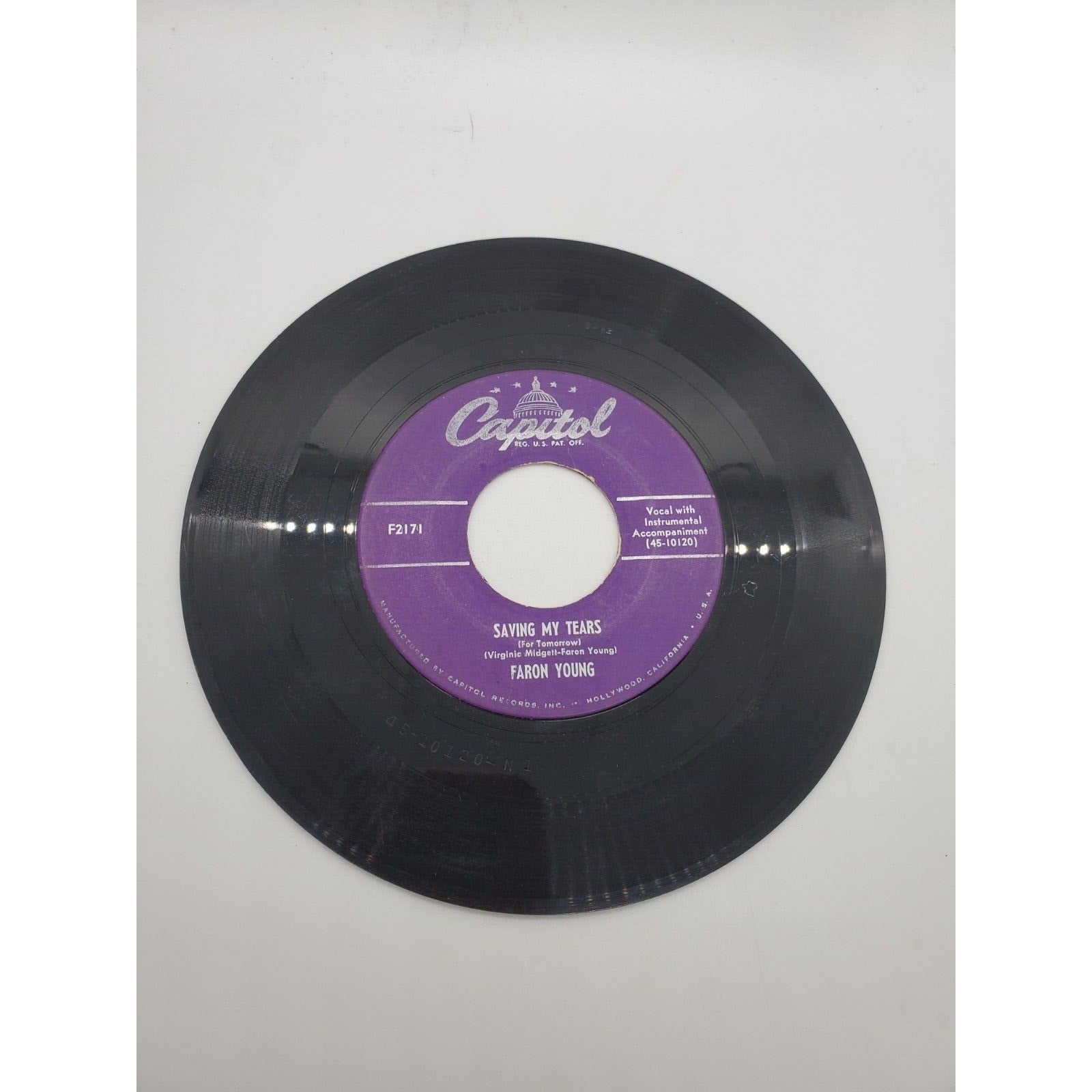Faron Young - Saving My Tears/What Can I Do With My Sorrow