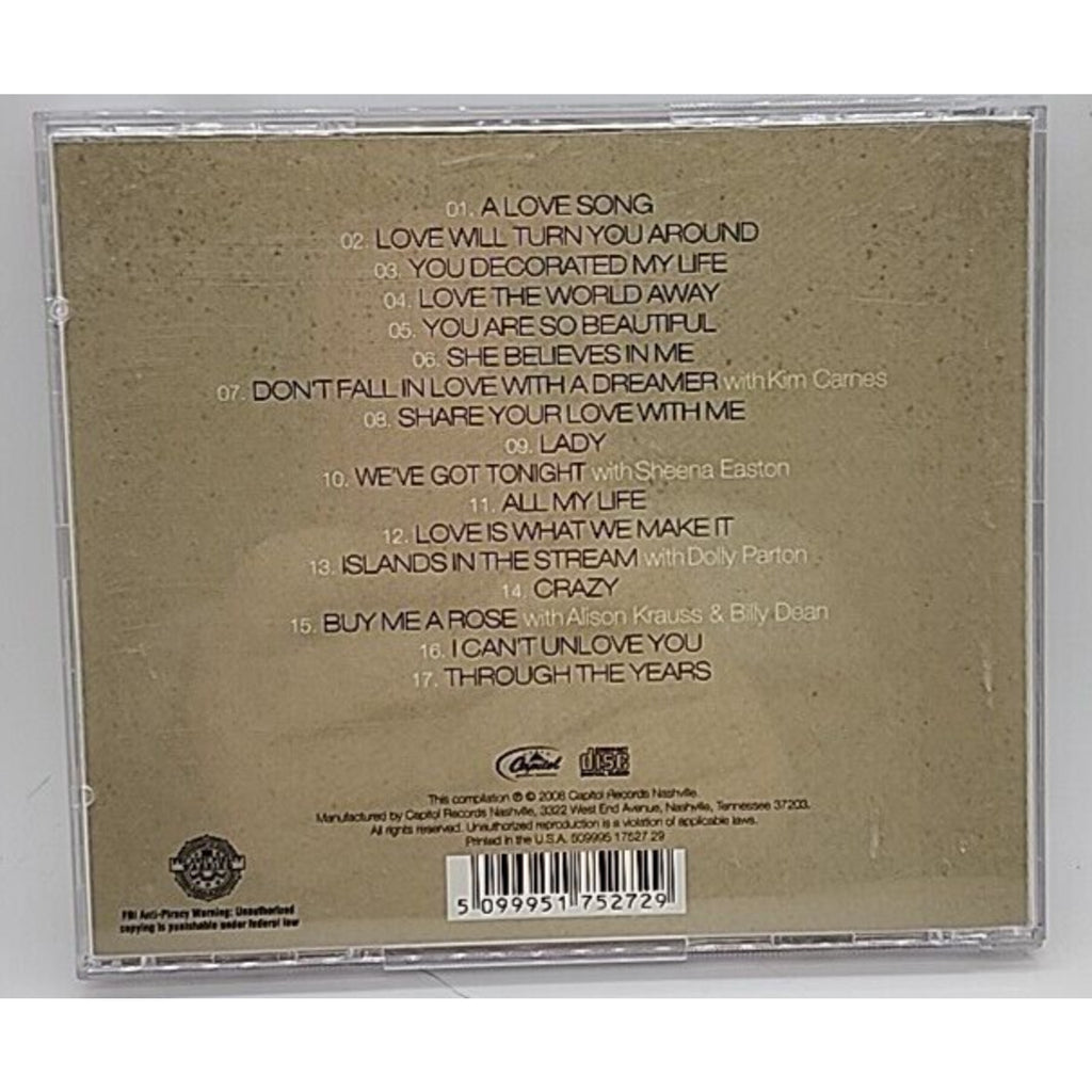 A Love Songs Collection by Rogers, Kenny (CD, 2008)