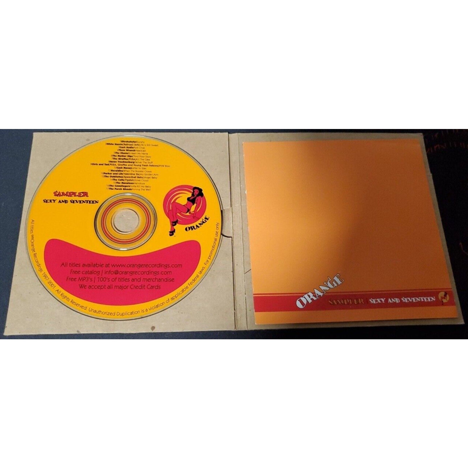 Sexy And Seventeen - Orange Recordings Sampler Promo Promotional Advance CD