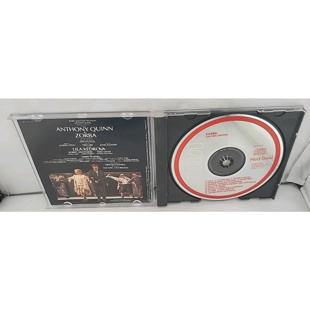 Zorba Musical Cast Album (CD, 1983, RCA) Anthony Quinn