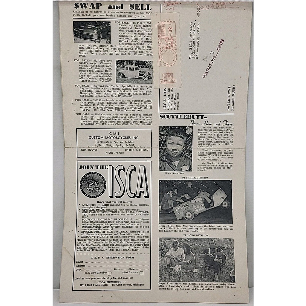 ISCA Newsletter December 1967 Volume VIII Number 3