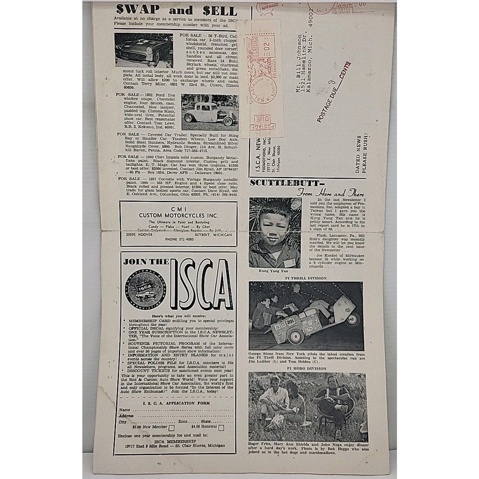 ISCA Newsletter December 1967 Volume VIII Number 3