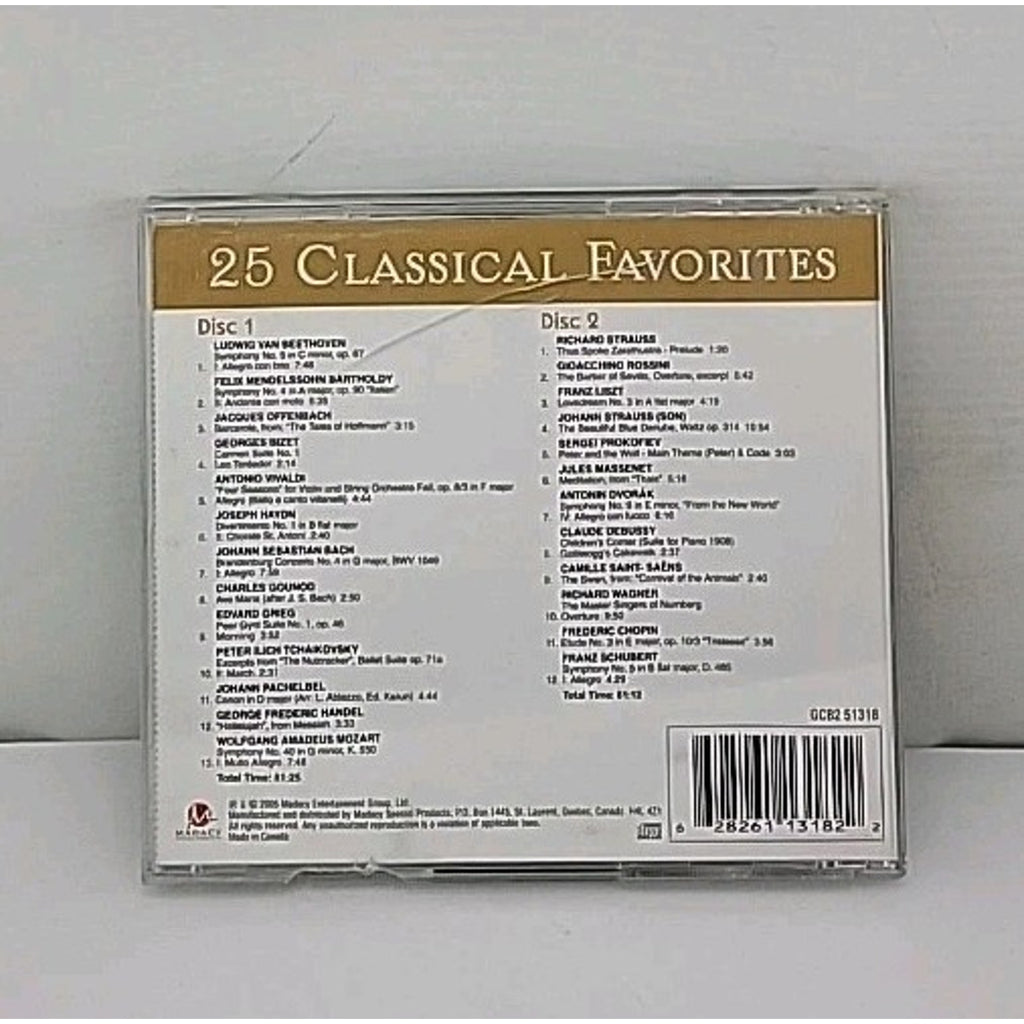 Golden Classics: 25 Classical Favorites - Music CD - 25 Classical Favorites 2 Cd
