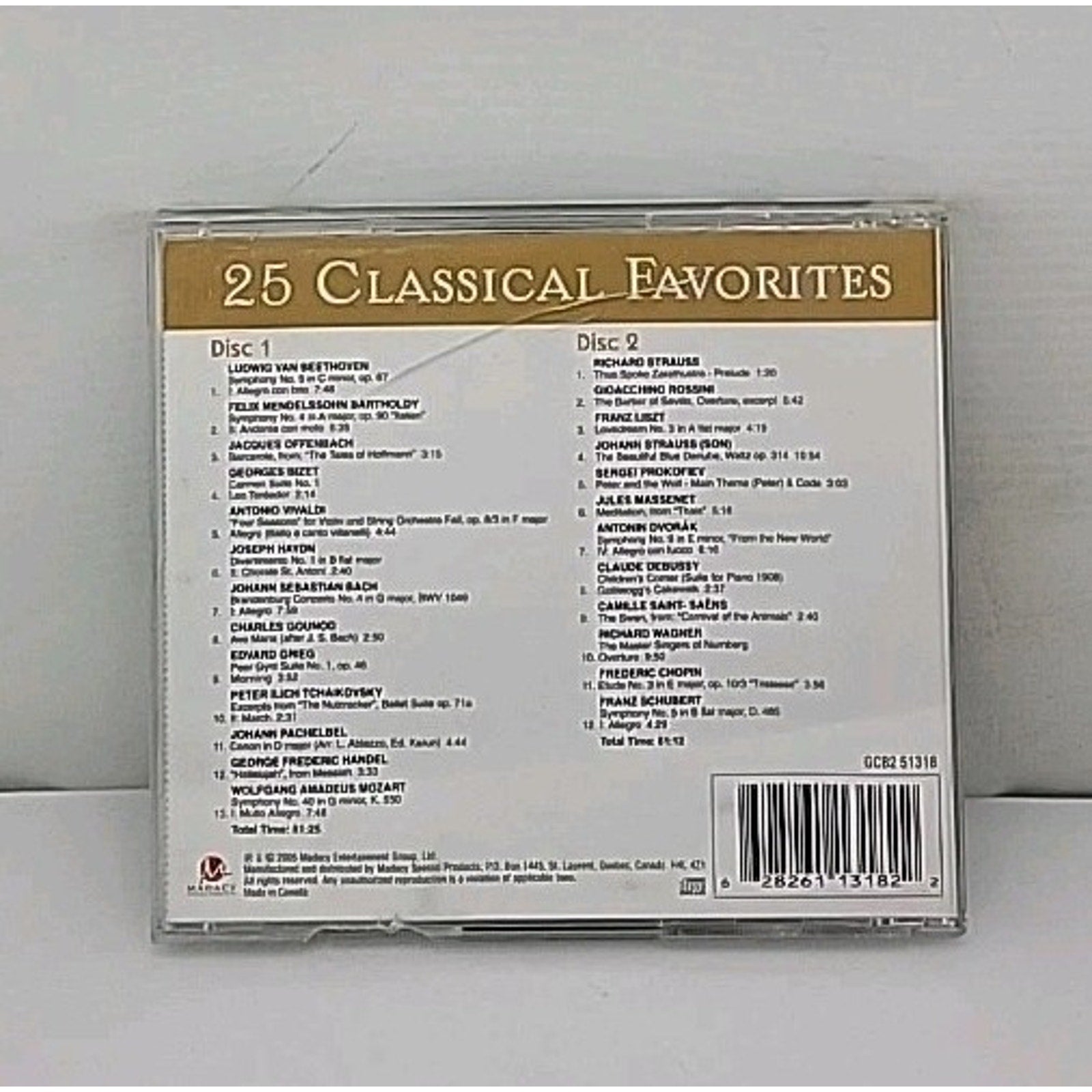 Golden Classics: 25 Classical Favorites - Music CD - 25 Classical Favorites 2 Cd