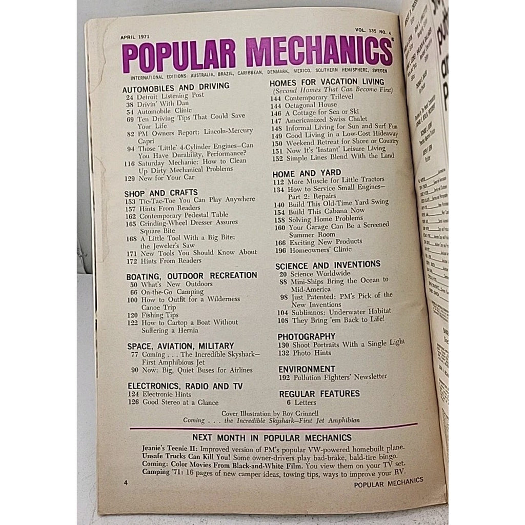 Popular Mechanics - April 1971 - Vol. 135 No. 4