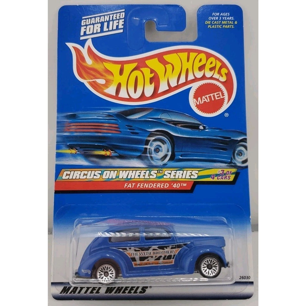 Hot Wheels 2000 #27 Circus on Wheels #3/4 Fat Fendered '40 Blue