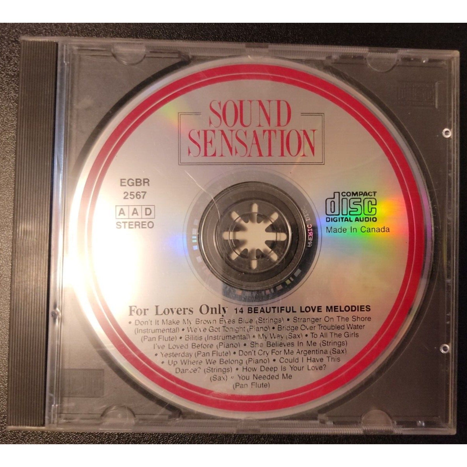 For Lovers Only Sound Sensation CD