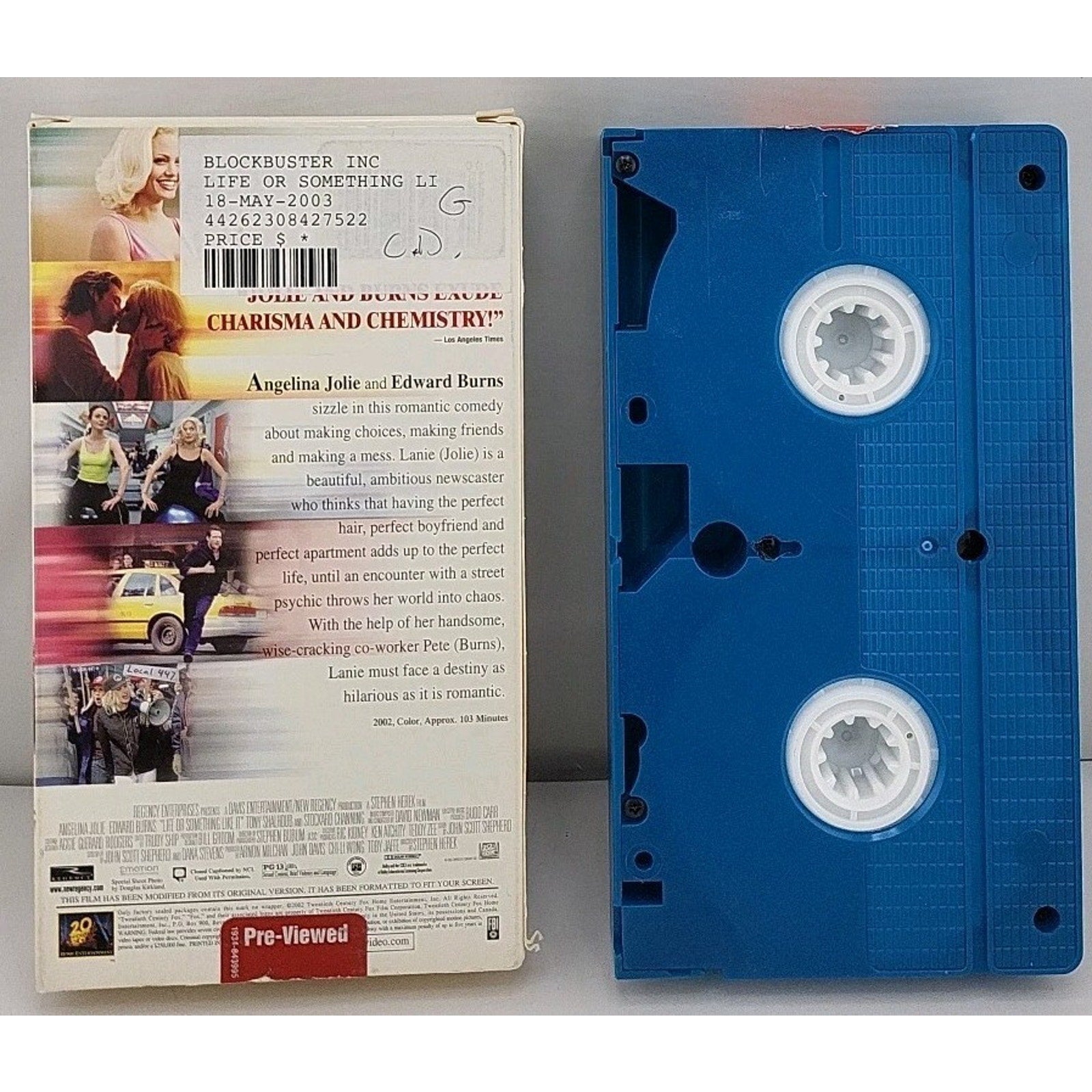 Life or Something Like It (VHS, 2002) Blue Case