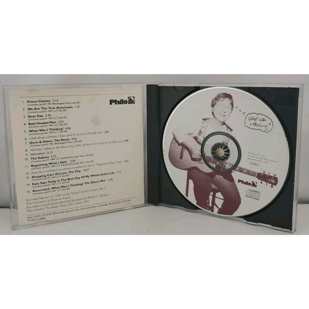 Live at the Cactus Cafe: What Was I Thinking? by Christine Lavin (CD, Oct-1993,