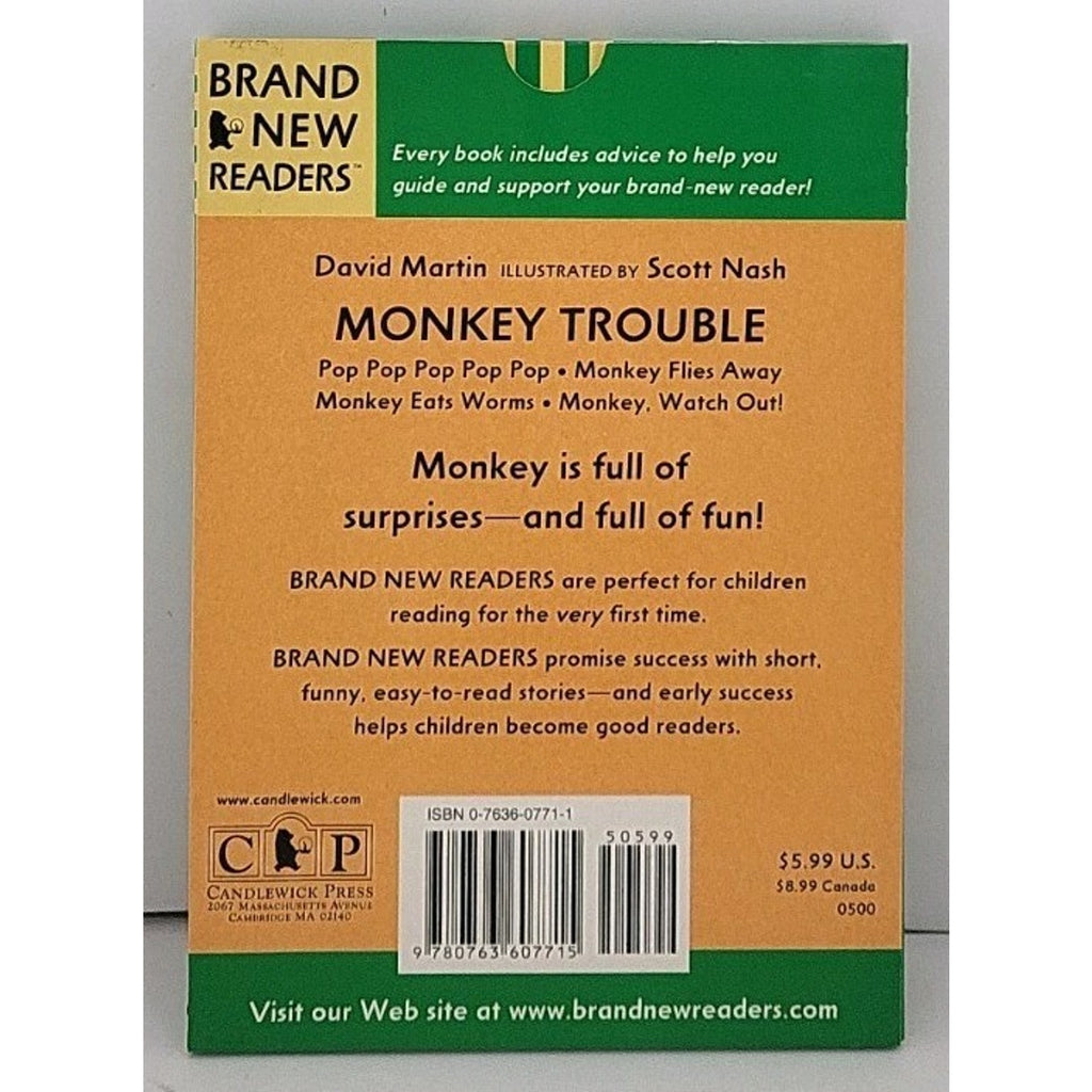 Monkey Trouble : Brand New Readers by David Martin (2000, Trade Paperback)