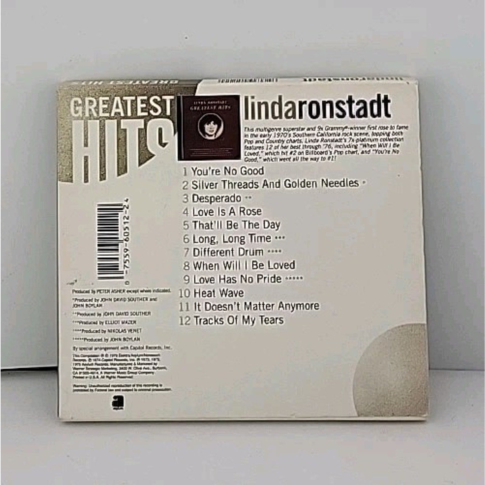 Greatest Hits 1 by Ronstadt, Linda (CD, 1990)