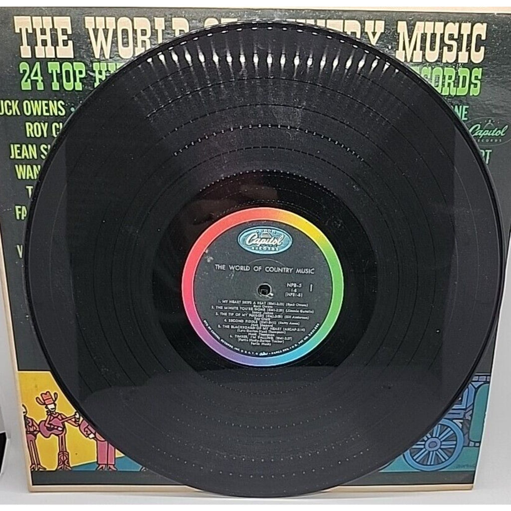 The World Of Country Music 24 Top Hits On 2 Great Long-Play (Record)