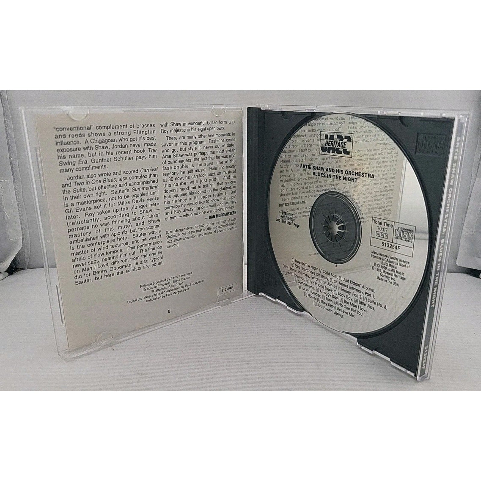 Artie Shaw and His Orchestra Blues in the Night Music CD