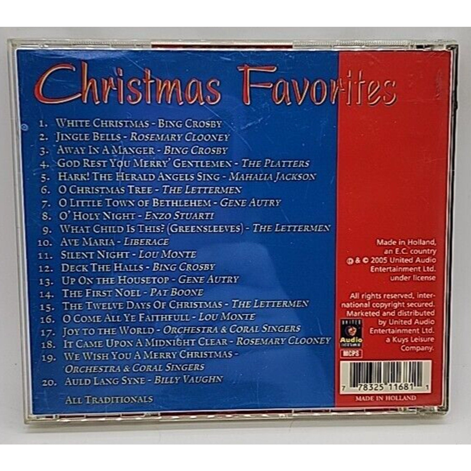 Christmas Favorites Unforgettable Christmas Songs By Various Artists CD