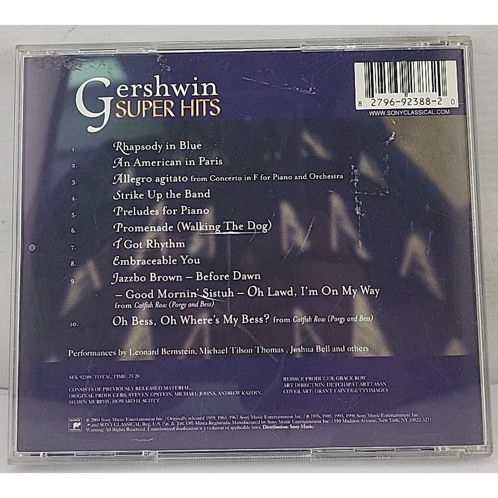 Superhits by G. Gershwin (CD, 2004)
