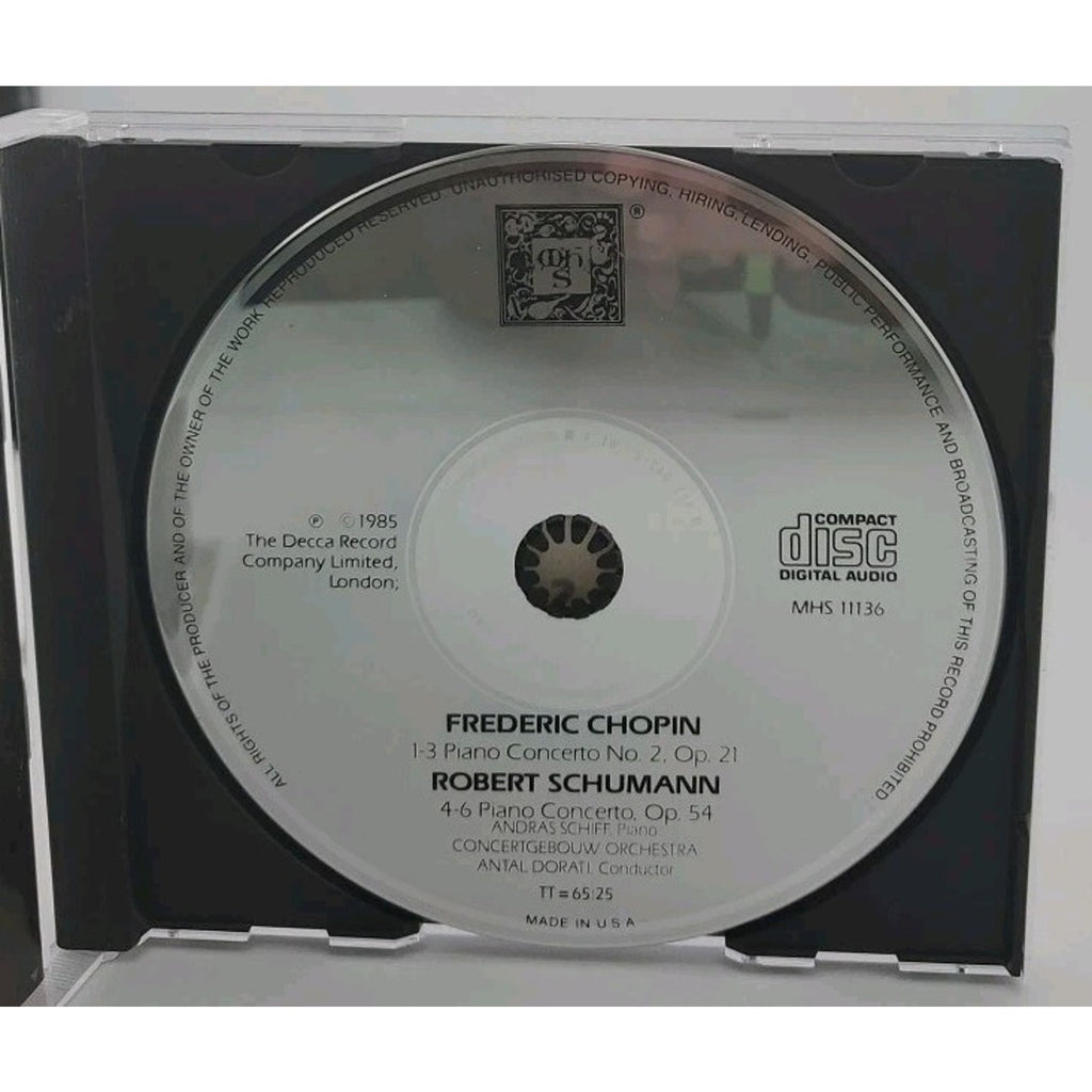 Frederic Chopin Piano Concerto No. 2 / Robert Schumann Piano Concerto (CD 1987)