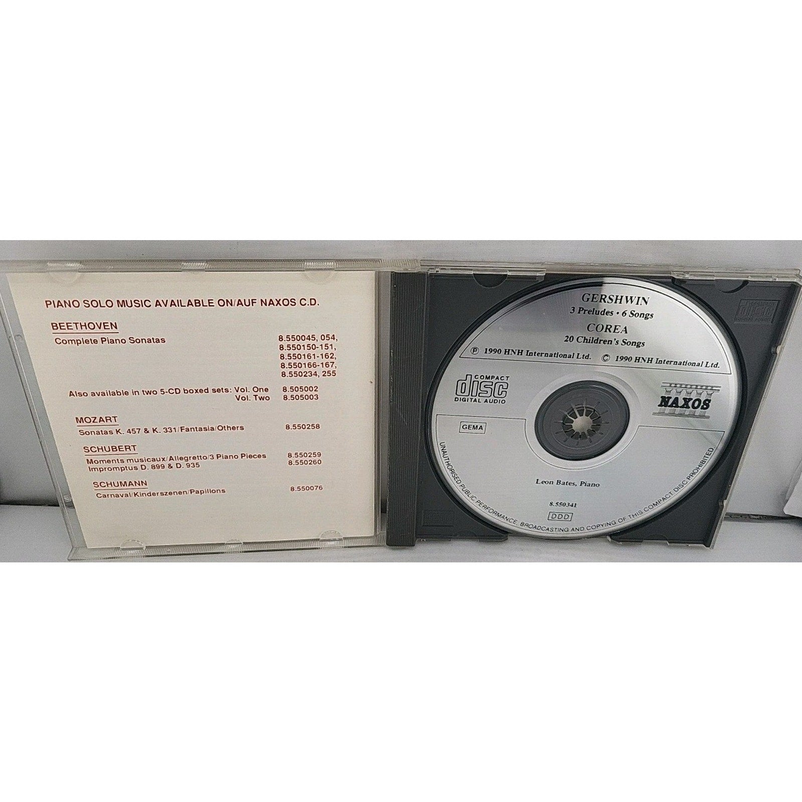 3 Preludes / Childrens Songs by Gershwin / Corea / Bates (CD, 1992)