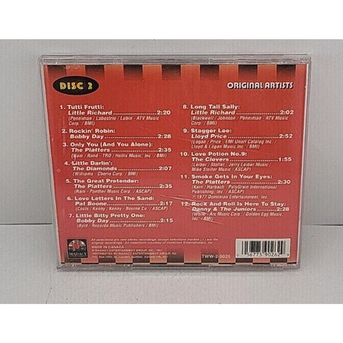 50's Greatest Rock 'n' Roll Hits Music CD