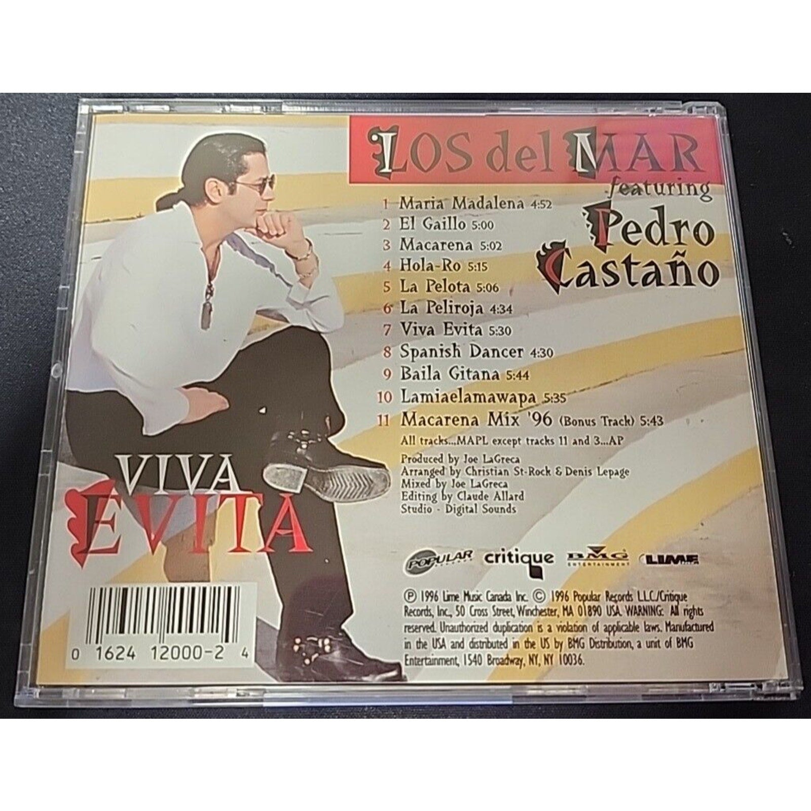 Viva Evita by Los del Mar (CD, Jul-1996, Critique Records)