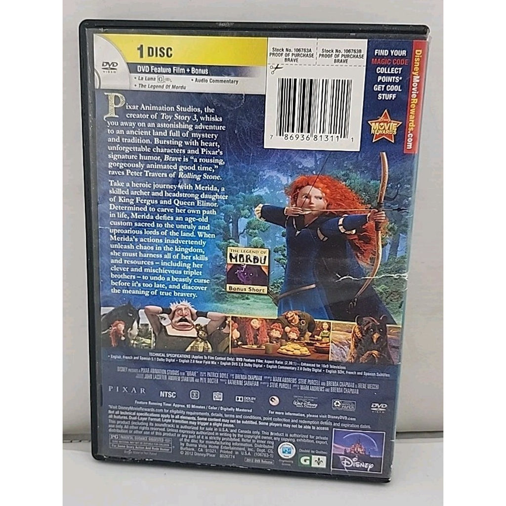 Brave (DVD, 2012)