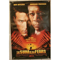 The Sum of All Fears Movie Poster 27x40 Ben Affleck Morgan Freeman Video Store