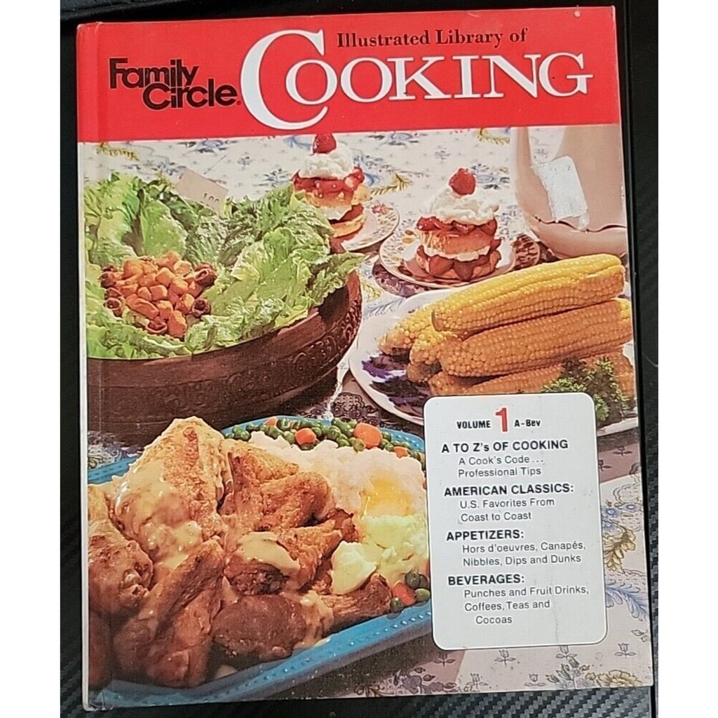 Family Circle Illustrated Library Of Cooking - Vol 1 1972 Hardcover