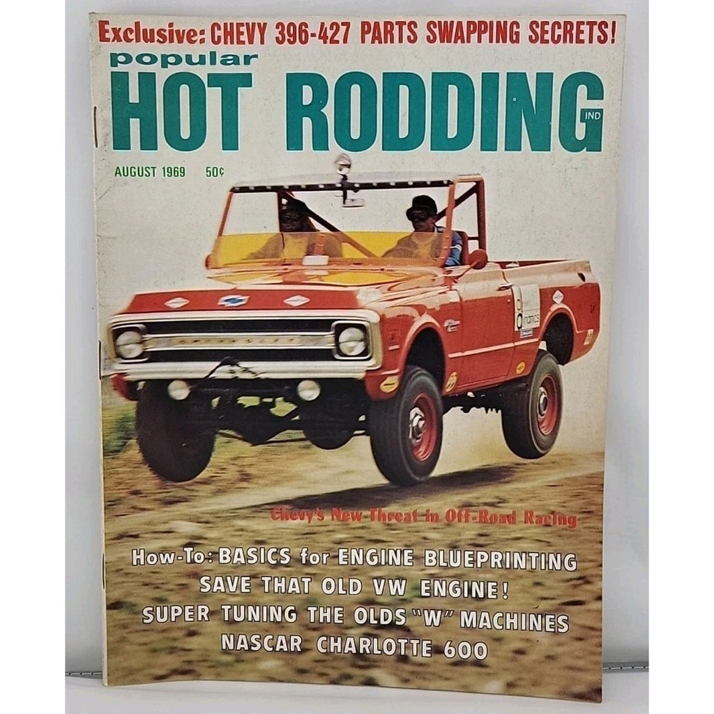 Popular Hot Rodding Magazine August 1969