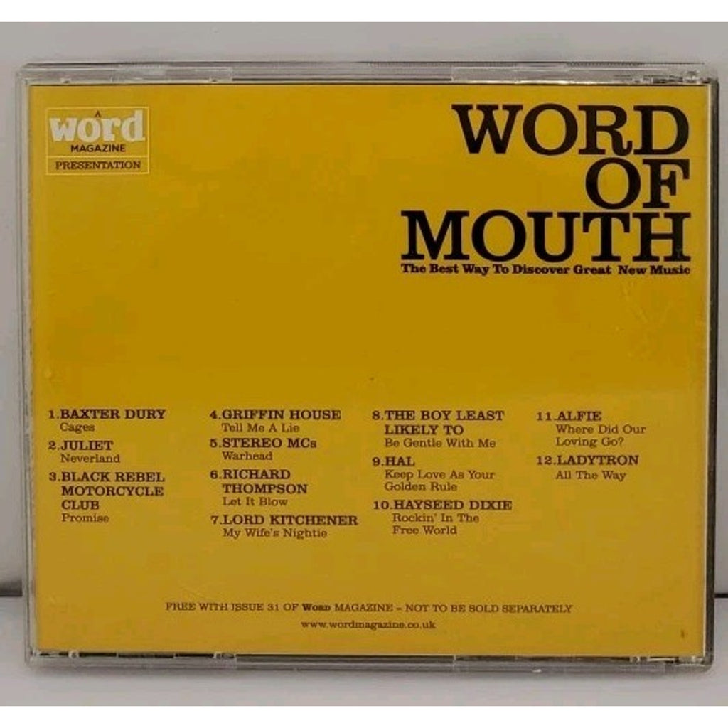 Word Of Mouth The Best Way To Discover Great New Music CD