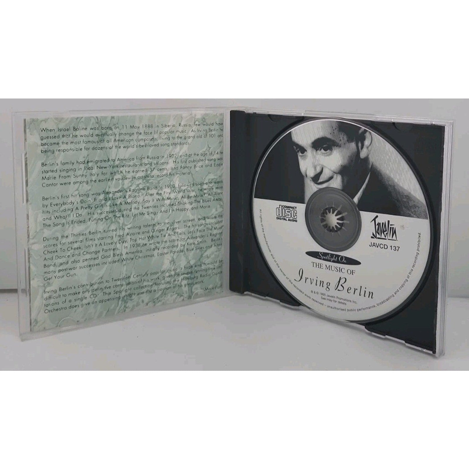 Irving Berlin - The Music Of Irving Berlin - CD