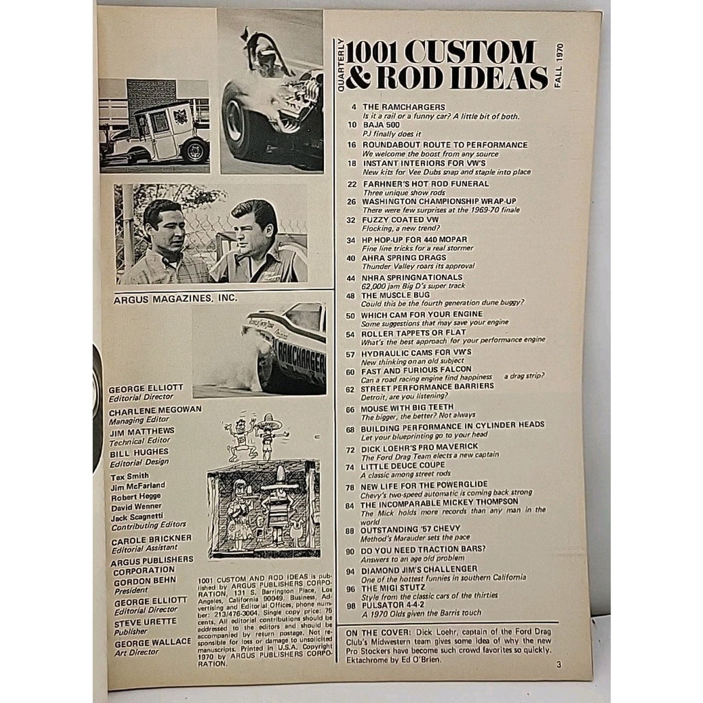 1001 Custom And Rod Ideas Magazine - Fall 1970
