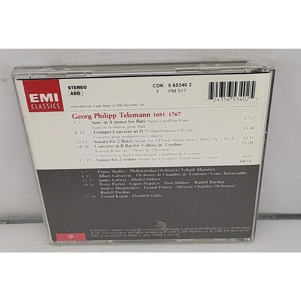 Baroque Vol.9 - Telemann: Concertos & Sonatas (CD, EMI, 1995)