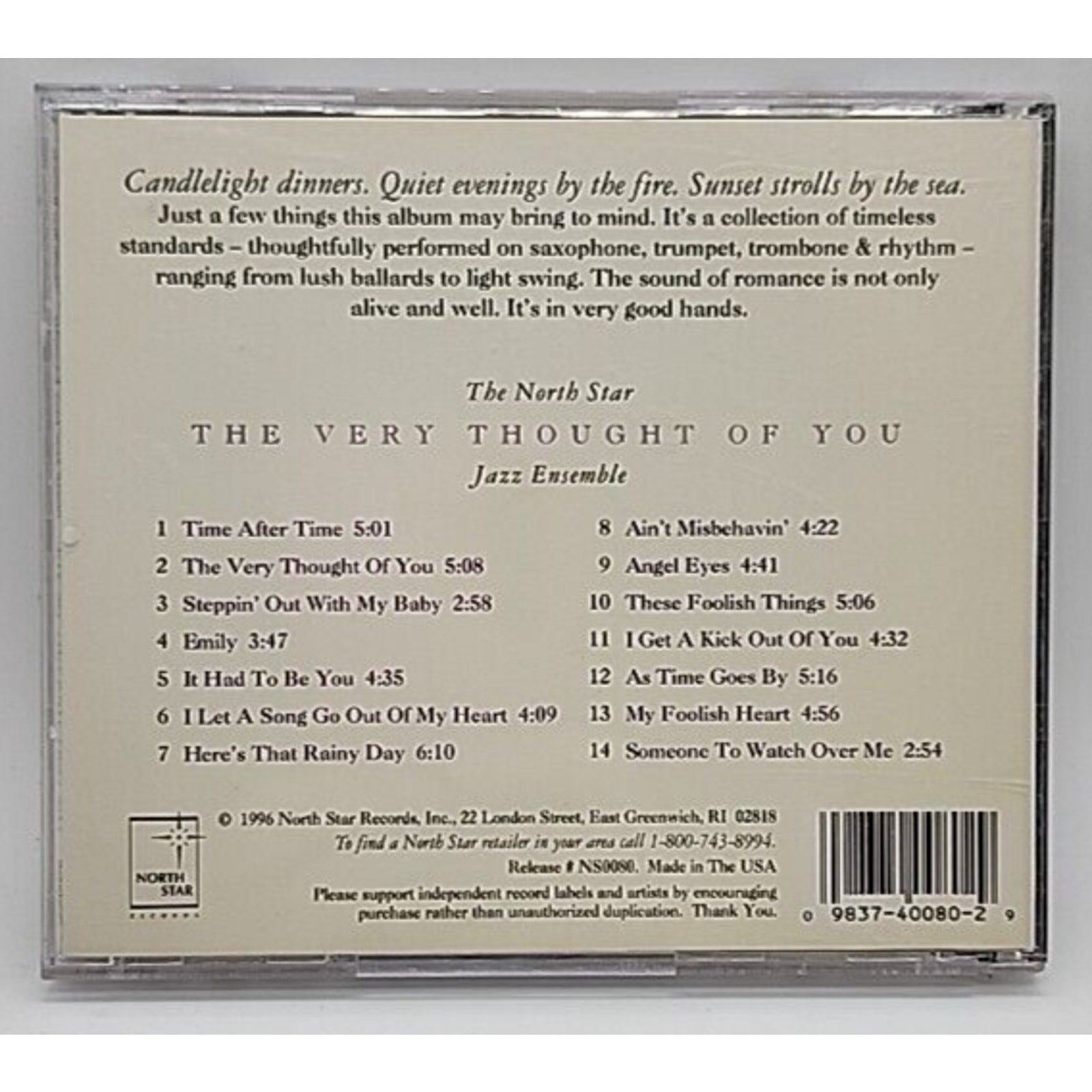 Very Thought of You by North Star Jazz Ensemble (CD, 1996)