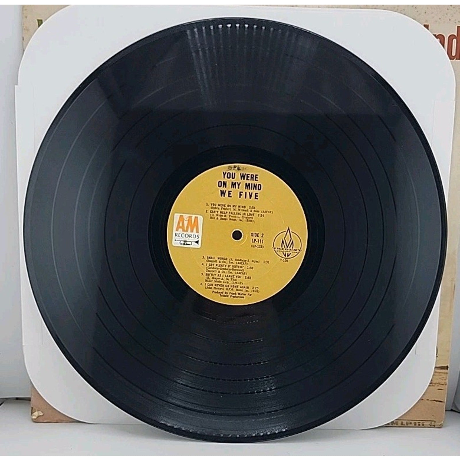 We Five LP Vinyl You Were on my Mind 1965 Record Album