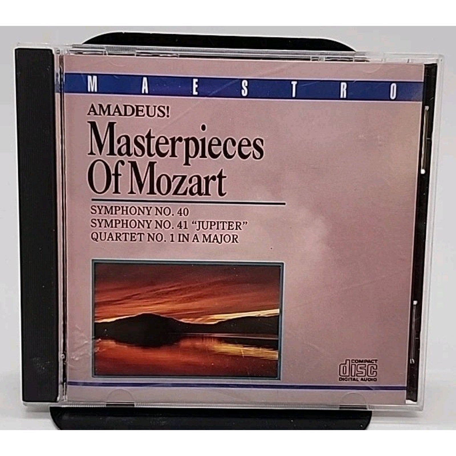 Mozart Amadeus Masterpieces Album CD Maestro Music 1989