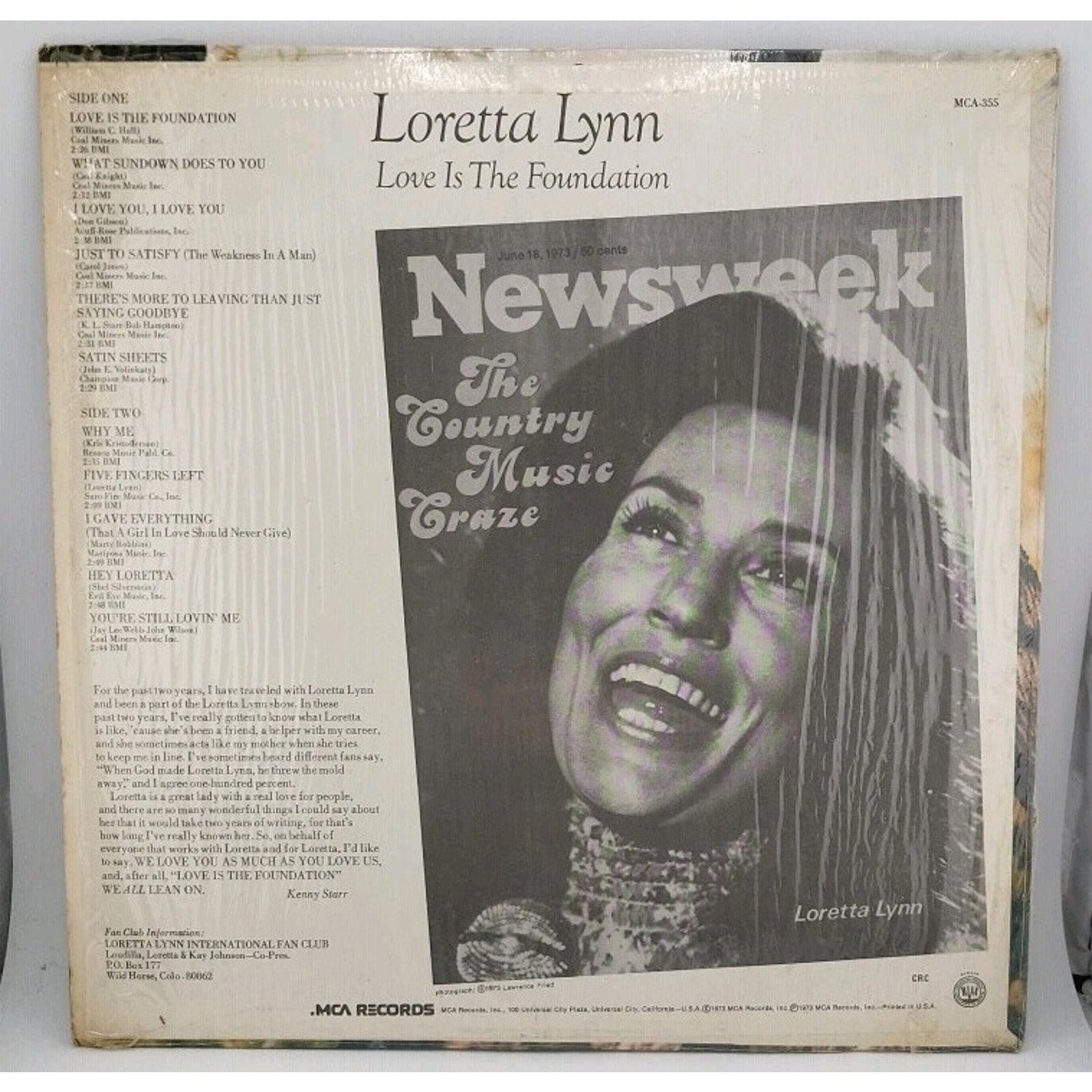 Loretta Lynn Love Is The Foundation LP Vinyl Country